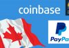 Канадцы теперь могут получить доступ к Coinbase через PayPal